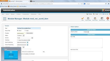 Vertical Scrollable Item Joomla Module