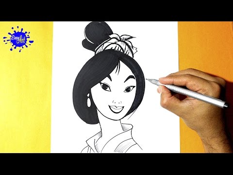 Como dibujar a Mulan l How to Draw mulan l Como dibujar una princesa -  YouTube