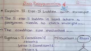 If Else If Ladder in Java Explained | Syntax, Flowchart & Example for Beginners 🚀 | In Hindi #java 