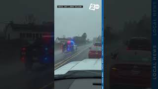 Wanted man speeds up Hwy 101 on Oregon coast, caught by construction workers after running from cops