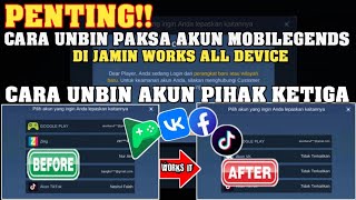 Cara Unbin Paksa Akun Pihak Ketiga Mobilegends & Cara Lepaskan Kaitan Akun Mobilegends