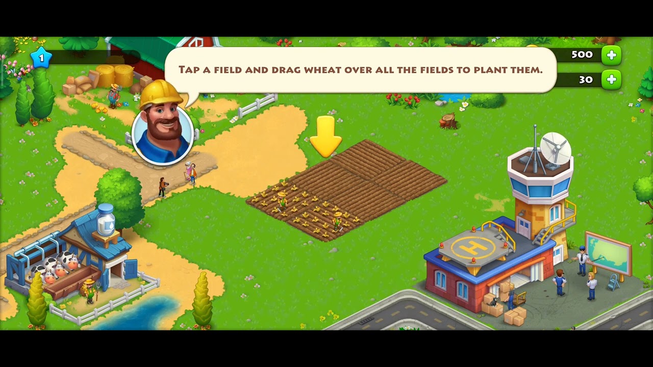 Township Game play Wheat🌾🌾🌾 showing field work super game🔥 YouTube