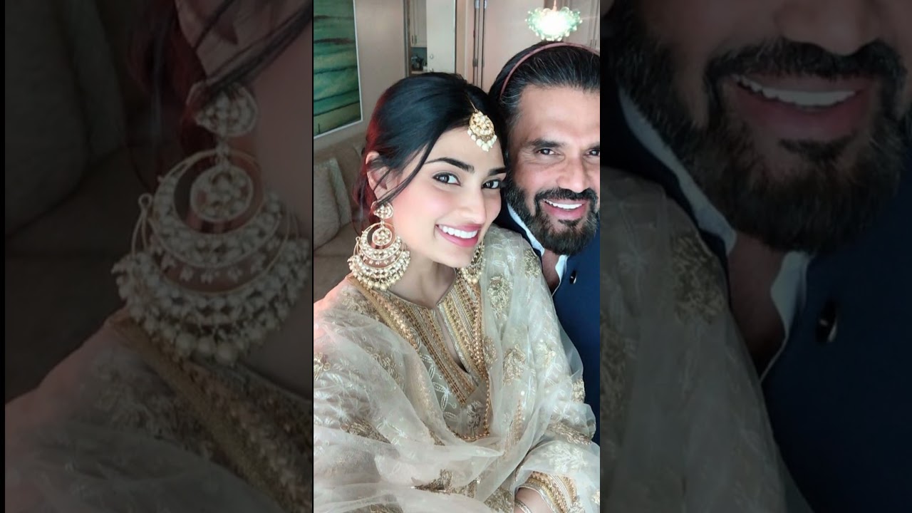 Bollywood Actor Sunil Shetty with his wife Mana Shetty 