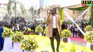 NYASHINSKI PERFORMS FOR RUTO & SAKAJA AT NAIROBI GOVERNOR SWEARING-IN CEREMONY 🔥