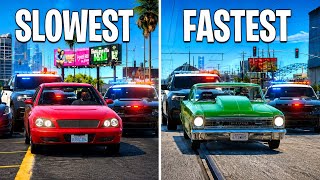 Upgrading Slowest to Fastest Getaway Car in GTA