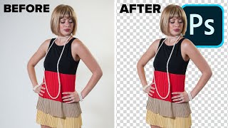REMOVE BACKGROUND with PERFECT edges in PHOTOSHOP. Advanced technique for the best results.