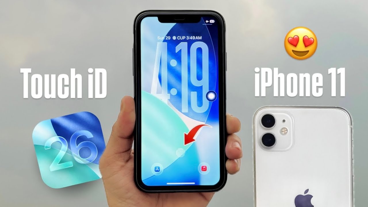 iOS 26 New Fingerprint (Touch iD)🫆 Feature on iPhone 11 LockScreen - Enable Now 😍