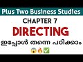 Plus Two Business Studies📌 Chapter 7: DIRECTING #plustwo #businessstudies #lesson #notes #exam#2025