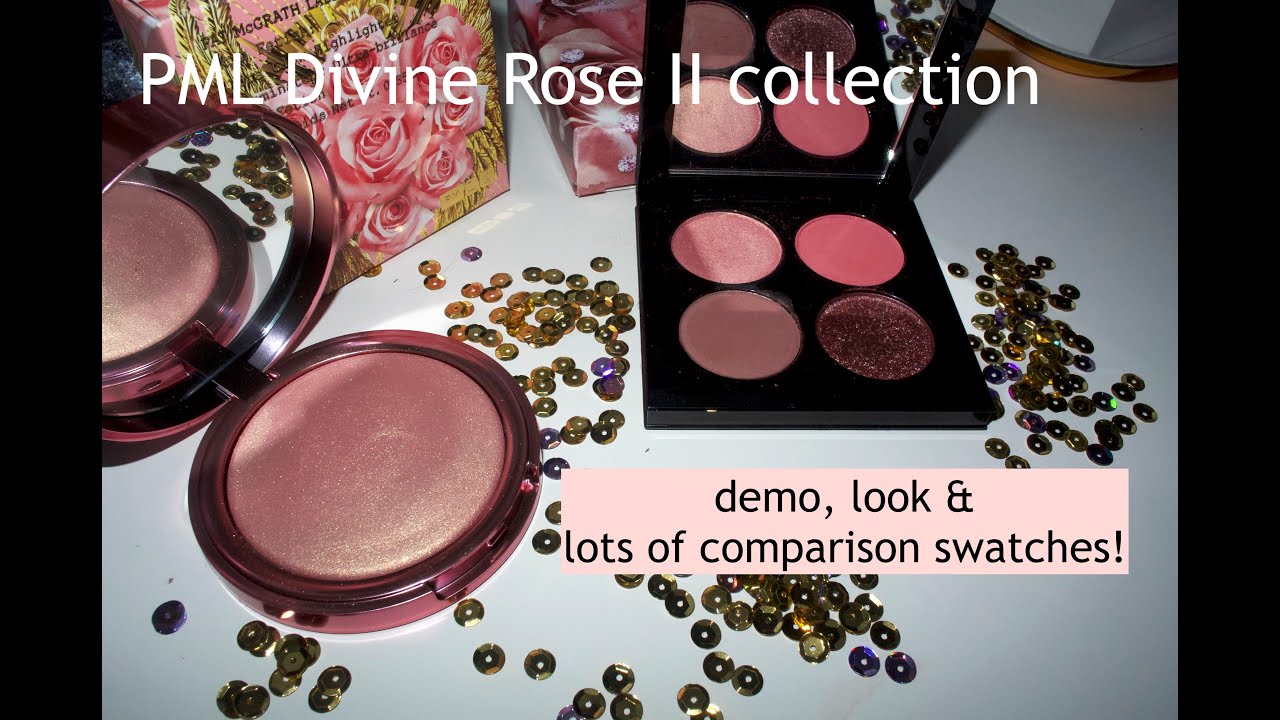 Pat McGrath Labs Eternal Eden Quad & Divine Rose Highlighter | Demo, look and comparisons