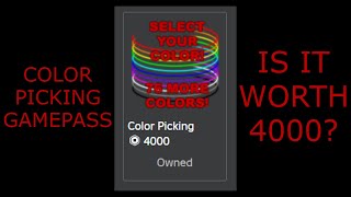 Color Picking Gamepass | Ro-Ghoul