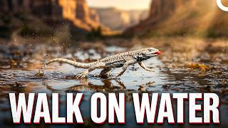 How Does the Fabian Lizard Walk on Water