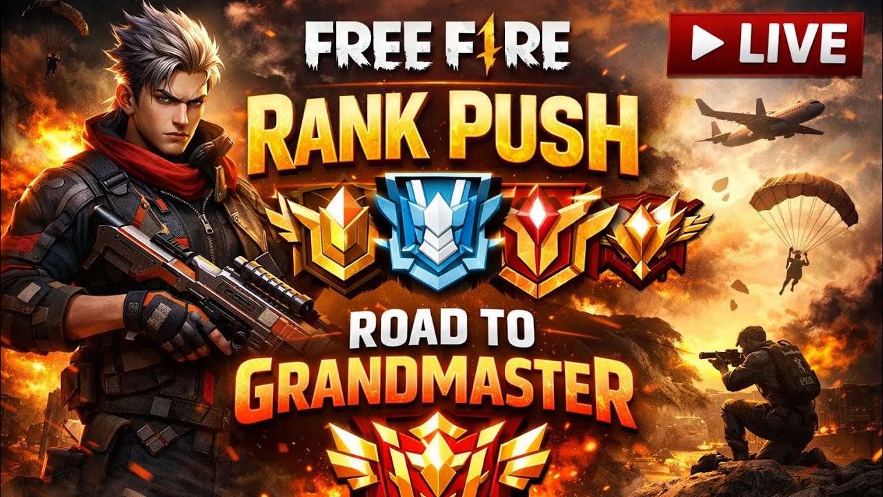 Free Fire Rank Push || Custom winner bundle giveaway
