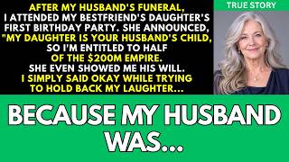 After My Husband Died My Best Friend Said Her Daughter Was His Child, I Simply... | Copper Stories
