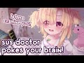 Asmr sus doctor pokes your brain  examines you weird personal attention gloves squishy noises