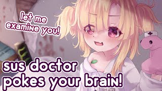 ASMR Sus Doctor Pokes Your Brain & Examines You! 💉Weird Personal Attention, Gloves, Squishy Noises!?