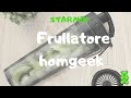 mini Frullatore homgeek, Portatile per Frullati, Frappè, con Bottiglia, Lame Acciaio Inox, STARMIX