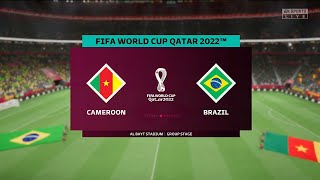 🇧🇷 Brazil Suffer Defeat at the hands of Cameroon🇨🇲 - World Cup Qatar 2022 | FIFA 23 Gameplay