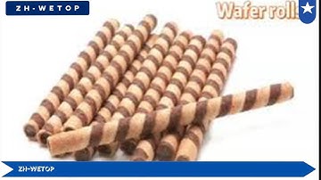 Automatic wafer rolls machine in production higher capacity 100kg/h