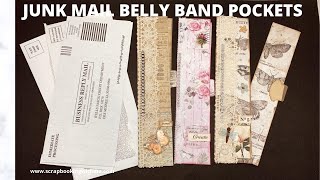 JUNK MAIL ENVELOPE BELLY BANDS WITH HIDDEN POCKETS