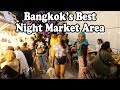 THAILAND STREET FOOD in BANGKOK. NIGHT MARKET TOUR: 4 NIGHT MARKETS in 1 AREA,  PRATUNAM