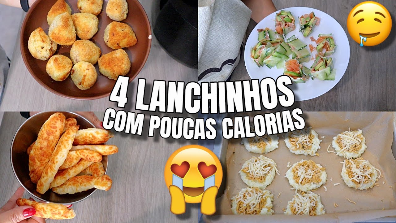 4 LANCHINHOS PRA TARDE/NOITE COM POUCAS CALORIAS ♥ - Bruna Paula - YouTube