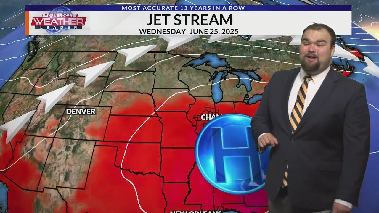 Adam "Heat and humidity continue, but pop-up storms return for Tuesday"