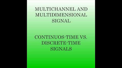 video   classification of signals   intro