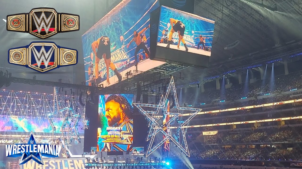 Roman Reigns Vs Brock Lesnar WWE WrestleMania 38 Night 2 Entrances roman-reigns-vs-brock-lesnar-wwe-wrestlemania-38-night-2-entrances