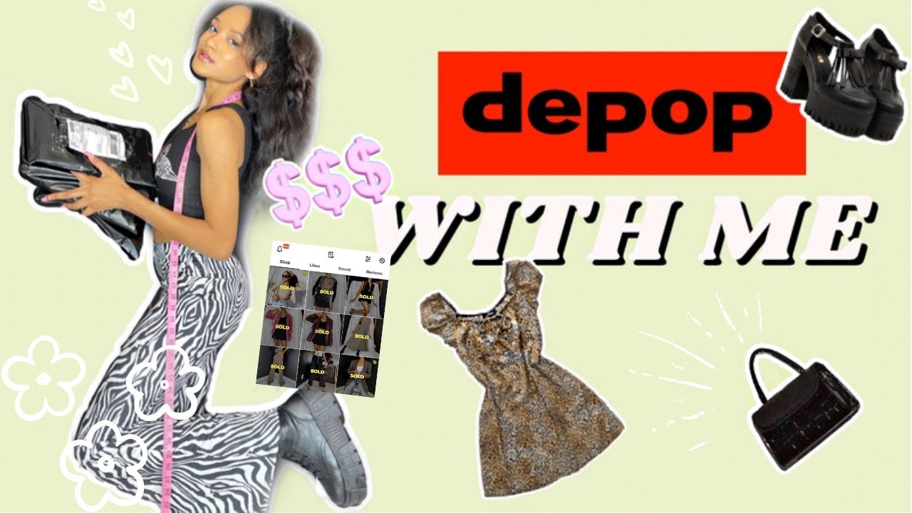 DEPOP WITH ME | SHOOTING FOR MY DEPOP, PACKAGING, ETC. | HOW I RUN MY ...