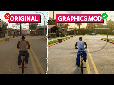 GTA San Andreas Realistic Graphics Mod For Very Low End PC (2GB RAM)