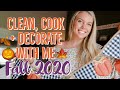 FALL 2020 CLEAN COOK + DECORATE WITH ME | FALL DECOR INSPIRATION + CLEANING MOTIVATION