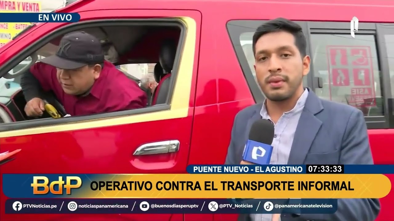 Durante operativo chofer intentó atropellar a una agente policial en El Agustino (1/2)