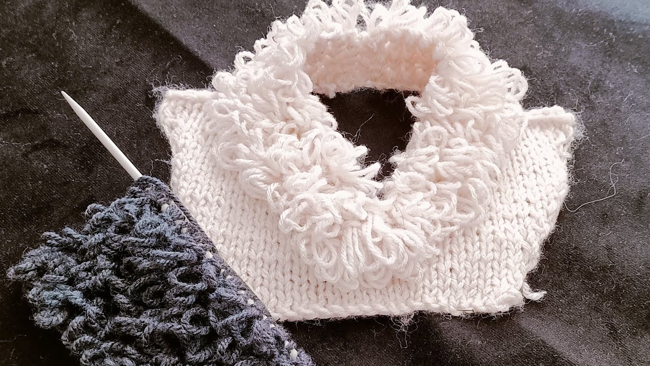 Hermoso punto alfombra para cuellos y puños #20 -Tejido y punto ❤️