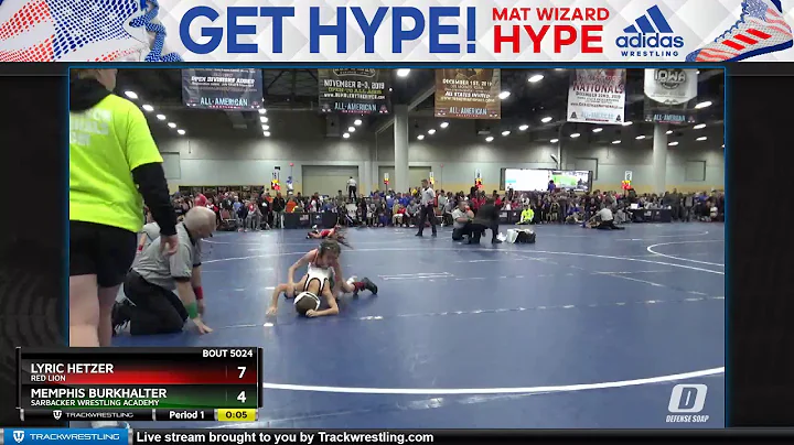 G 3-4 55 Memphis Burkhalter Sarbacker Wrestling Ac...