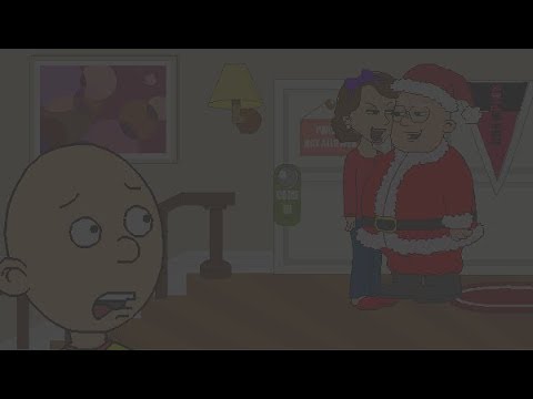 Caillou Saw Doris Kissing Santa Claus!