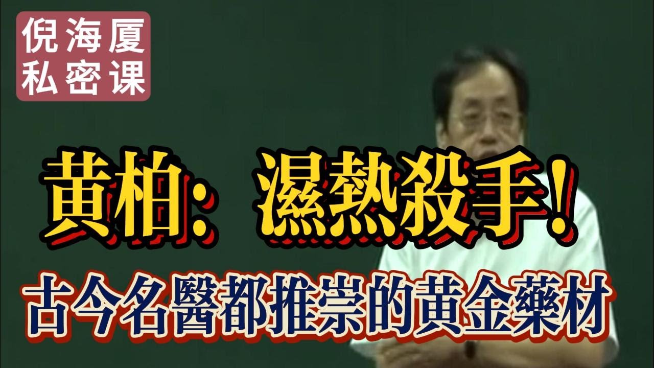 【倪海廈私密課】黃柏——清熱解毒的黃金藥材。治濕熱能清除體內的熱氣，解決許多煩人的病癥！#倪海廈 #自學中醫 #中藥#中醫基礎課程