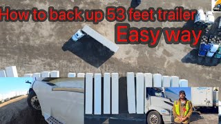 How to backup tractor trailer  . Backup tutorial in punjabi #truck #backup #canada #usa #punjabi