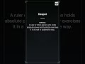 Master the Vocabulary Word Despot: Definition and Usage Explained