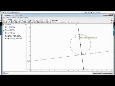 Drawing parallel lines using GEOGEBRA