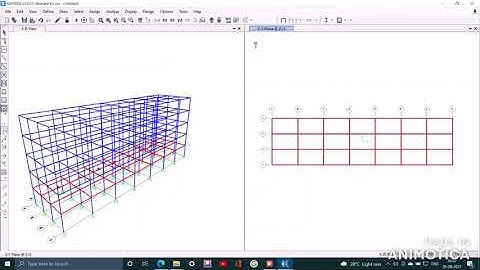 SAP for Beginner:  Model RC building, Part 2: Assign Beam, Column, Slab