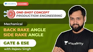 Back Rake Angle and Side Rake Angle | Production Engineering | Rajeev Singh