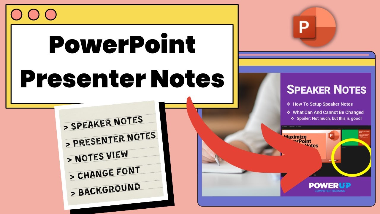 how to display notes in powerpoint presentation