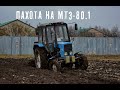 Пахота огорода на МТЗ-80.1