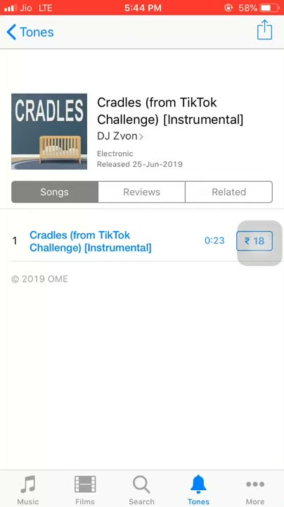 Cradles Instrumental Ringtone for iPhone (iTunes Version)