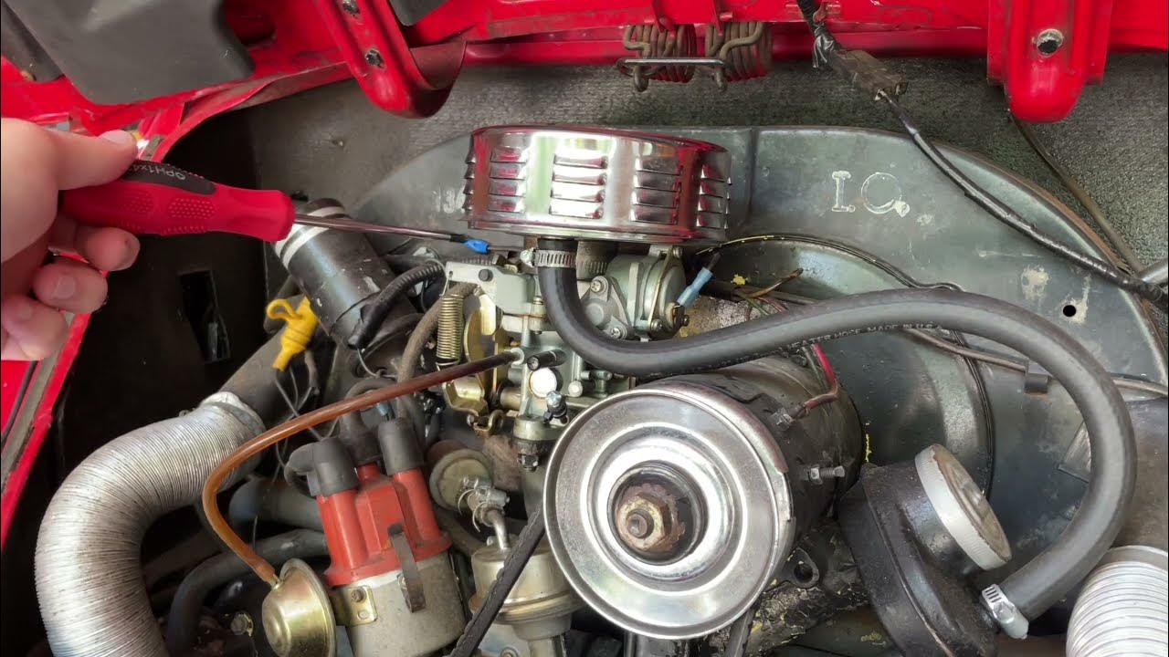 How to Adjust Choke on Classic Volkswagen Beetle - YouTube