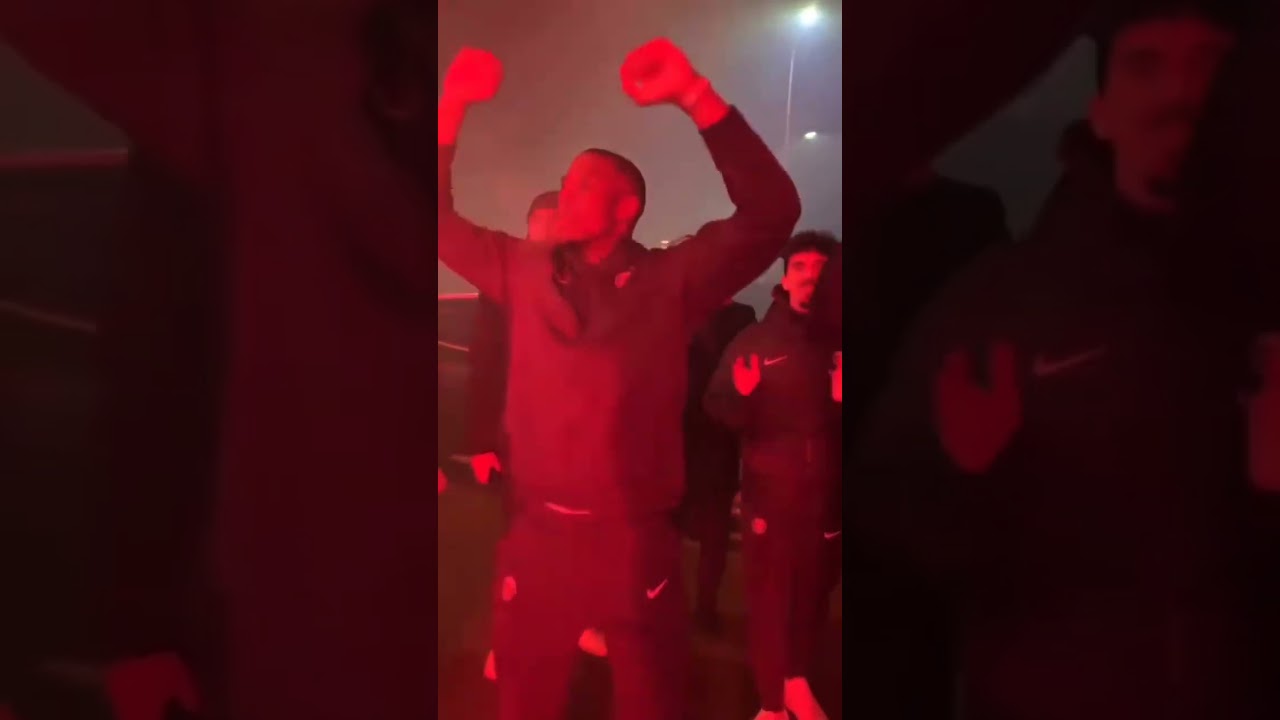 PSG Celebrate With Fans Winning Over OM 