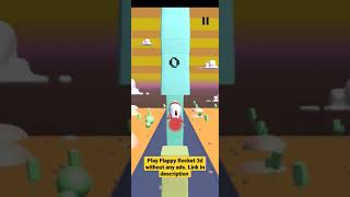 Flappy Rocket 3D. Play without ads screenshot 2
