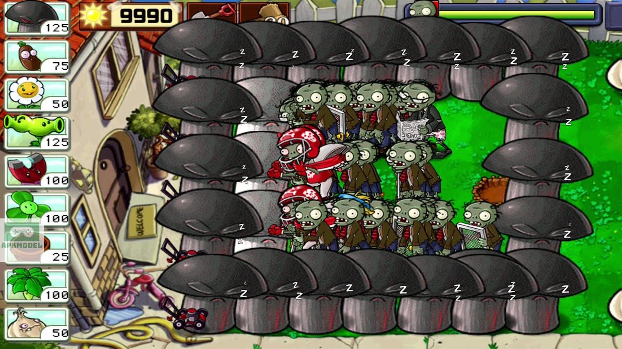 Doom - Shroom Vs all Zombies || Plants Vs Zombies Mod Menu - YouTube