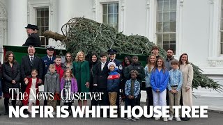 First Lady Jill Biden welcomes NC fir as White House Christmas tree