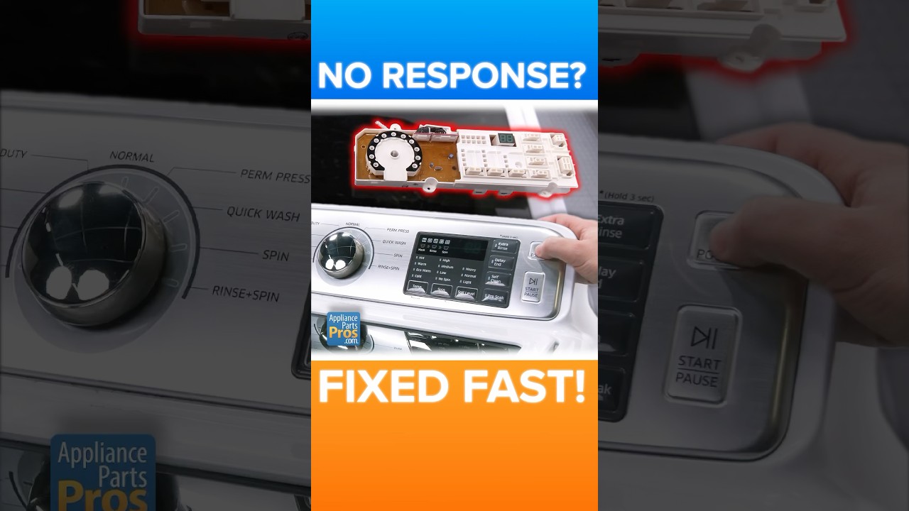 Washer Buttons Not Working? Sub Control Board Fix